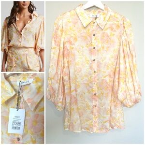 Show Po Amalie The Label Kimmella Puff Sleeve Shirt 100% Tencel